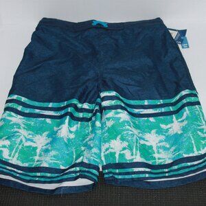Arizona Jean Company Youth Swim Trunks Blue and Green Brand New